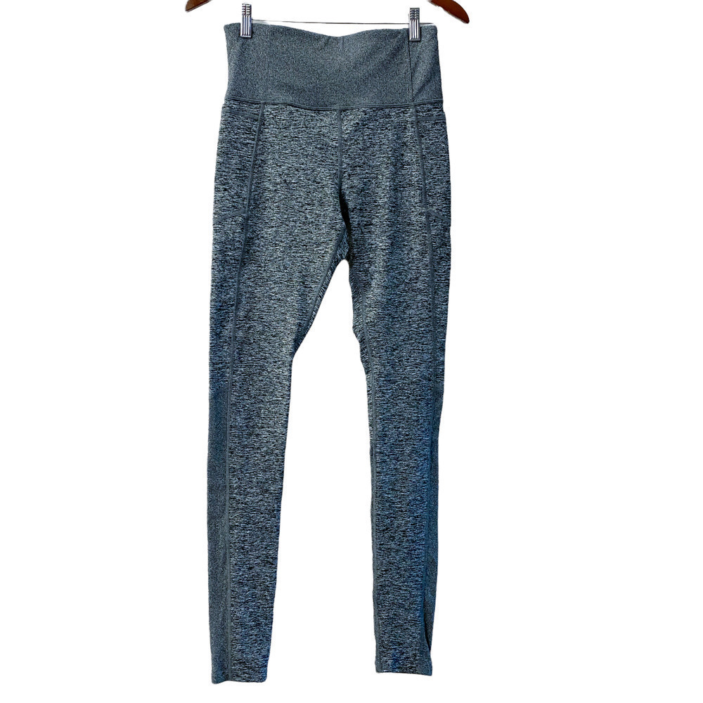athleta exhale heel tight yoga leggings gray space heather size Medium SoftLuxe - Picture 4 of 14